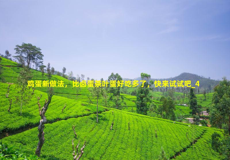 鸡蛋新做法，比卤蛋茶叶蛋好吃多了，快来试试吧